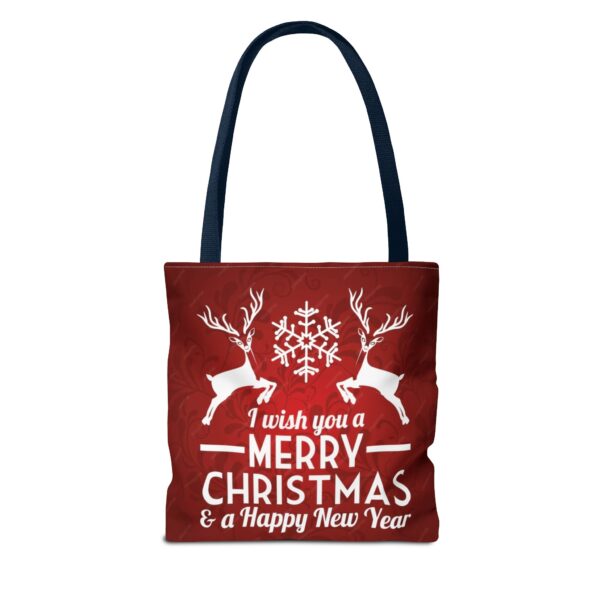 christmas and new year tote bag