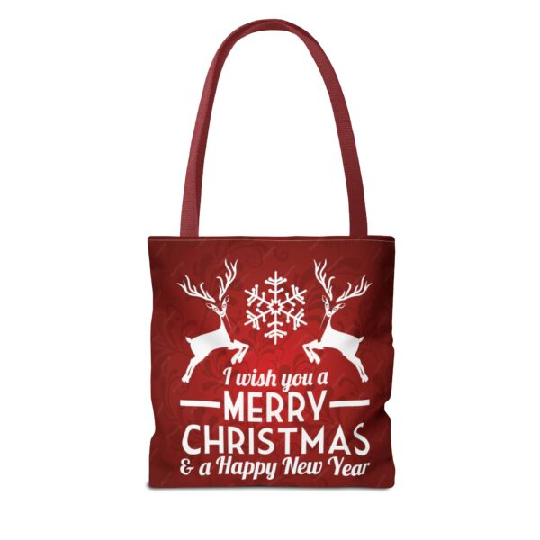 christmas and new year tote bag