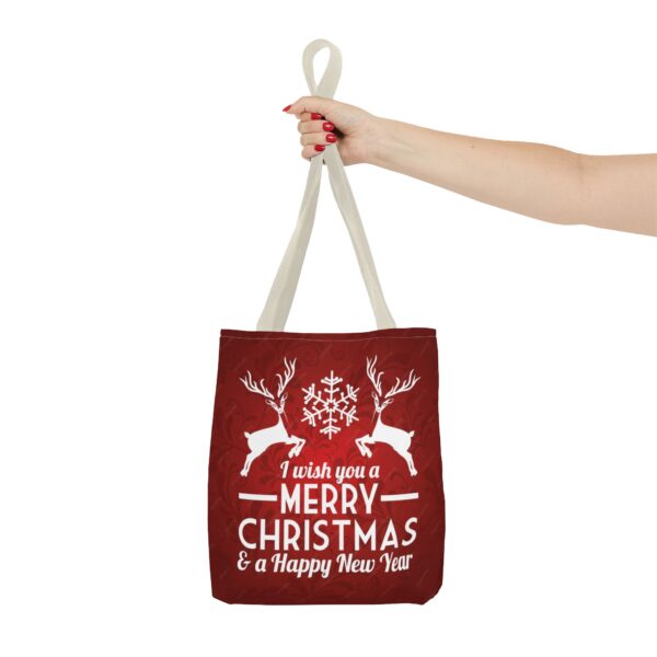 christmas and new year tote bag