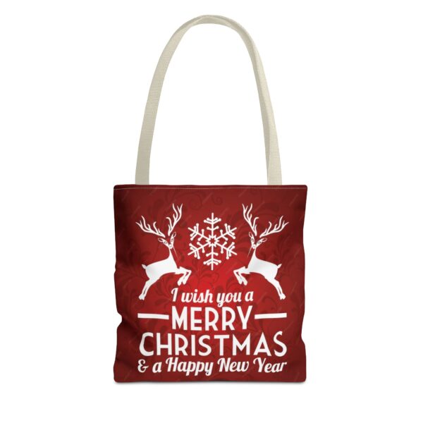 christmas and new year tote bag