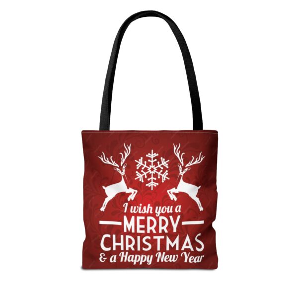 christmas and new year tote bag