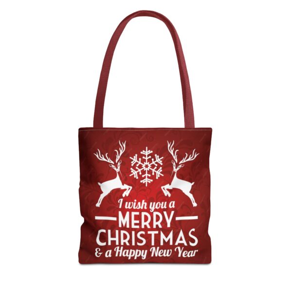 christmas and new year tote bag