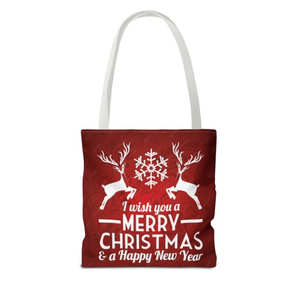 christmas and new year tote bag