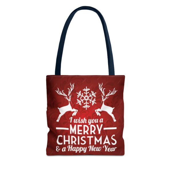 christmas and new year tote bag