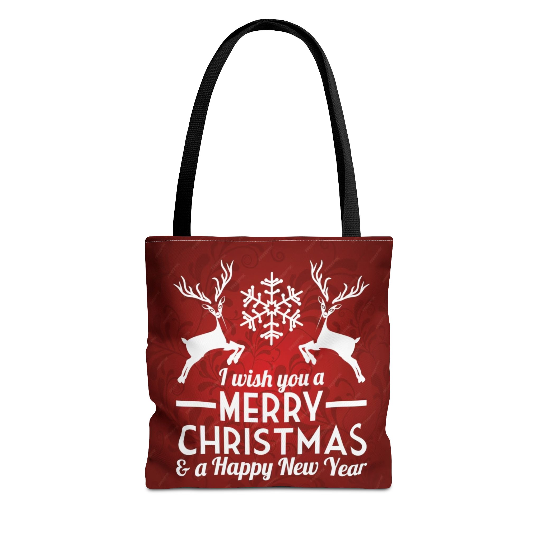 christmas and new year tote bag